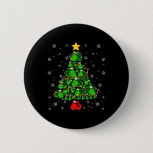 Christmas Boxing Sports Lover Xmas Tree Lights Paj 6 Cm Round Badge
