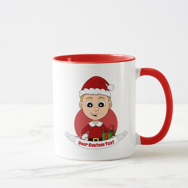 Christmas boy cartoon mug (Right)