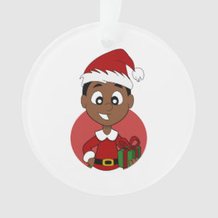 Christmas boy cartoon ornament
