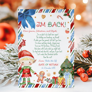 Christmas Boy Letter from Elf Letter Card