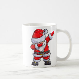 Christmas Boys Dabbing Santa Claus Girls Funny Xma Coffee Mug
