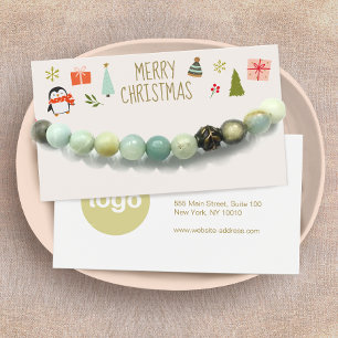 Christmas Bracelet nor Necklace Logo Display Card