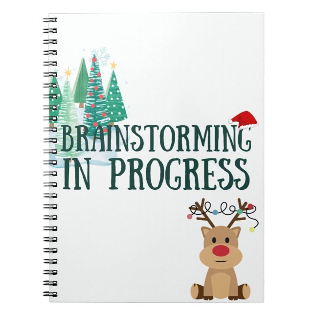 Christmas Brainstorming in Progress Notebook (Front)