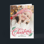 Christmas Branches Holiday Photo Card<br><div class="desc">Celebrate the season with this modern and stylish holiday card from Berry Berry Sweet. Matching items and more design options are available at our store: www.berryberrysweet.com. Background colour can be customised online to best match your photo!</div>