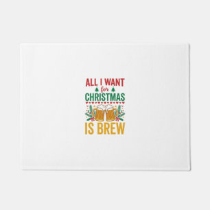 Christmas Brew Holiday Drink Design Doormat