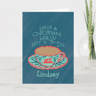 Christmas Brew Relaxed Holiday Folded Card