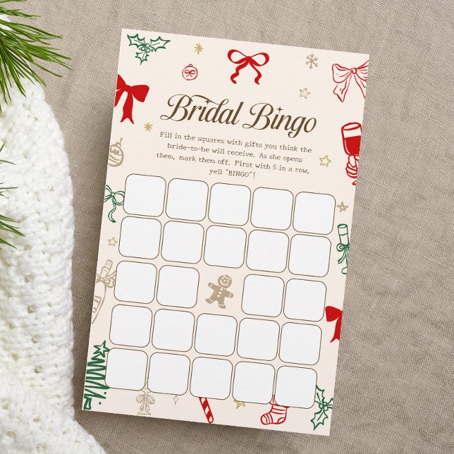 Christmas Bridal Shower Bingo Game (Creator Uploaded)