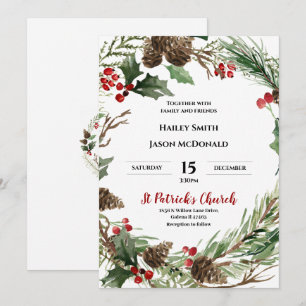 Christmas Bridal Shower Invitation