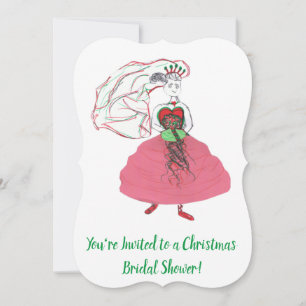 Christmas Bridal Shower Invitation