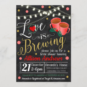 Christmas Bridal Shower Invitation