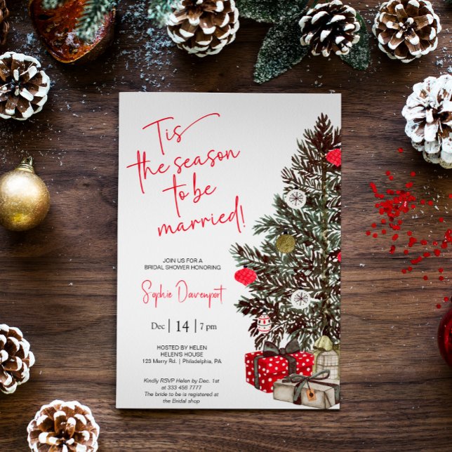 Christmas Bridal Shower Invitation (Creator Uploaded)