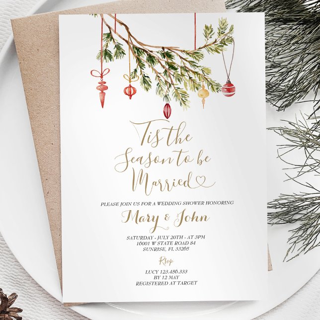Christmas Bridal Shower Invitation (Creator Uploaded)