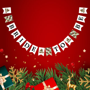 Christmas Bridal Shower Tea Party Welcome  Bunting
