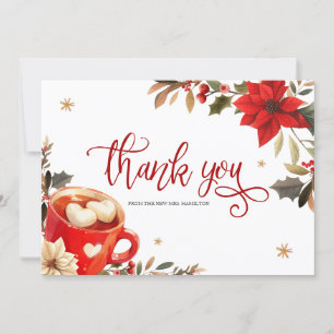 Christmas Bridal Shower Thank You Card