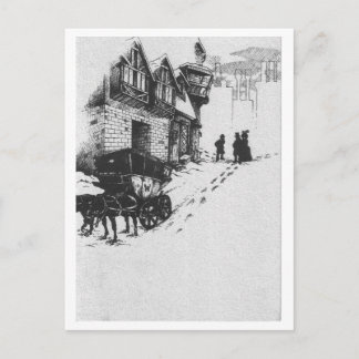 Christmas Bride Holiday Postcard