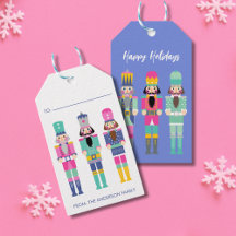 CHRISTMAS BRIGHT COLORS NUTCRACKER GIFT STICKER