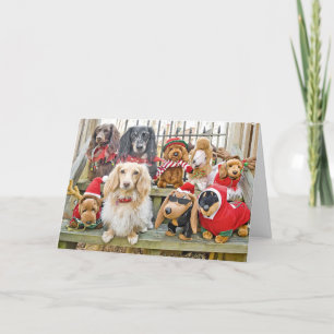 Christmas brings the whole family together holiday card