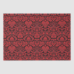 Christmas Brocade Dark Red Tissue Paper