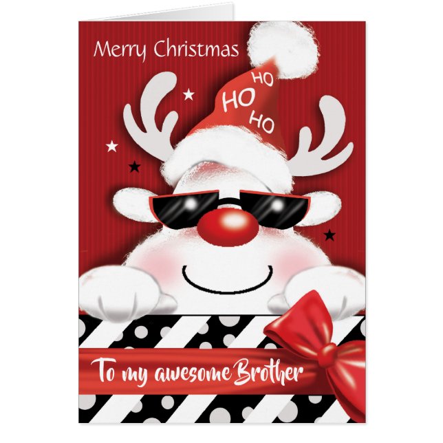 Christmas, Brother, Fun Reindeer, Ho, Ho, Ho, (Front)