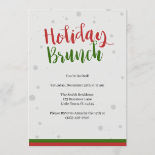 Christmas Brunch Invitation