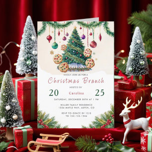 Christmas Brunch Invitation Card - Holiday Brunch