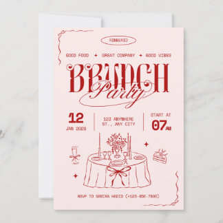 Christmas Brunch Invitation | Elegant Holiday