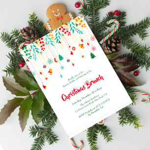 Christmas Brunch Shower Invitation