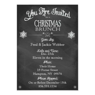 christmas brunch invitations