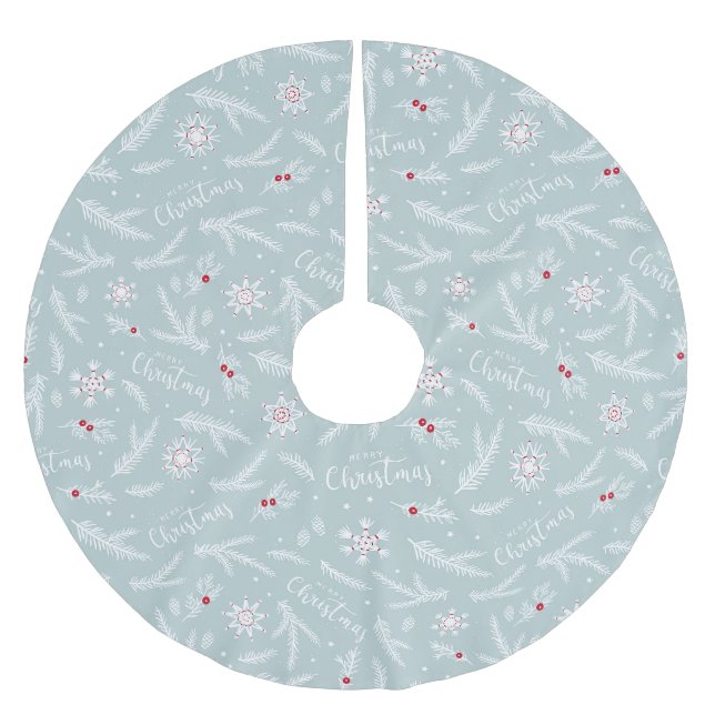Christmas Brushed Polyester Tree Skirt (Front)