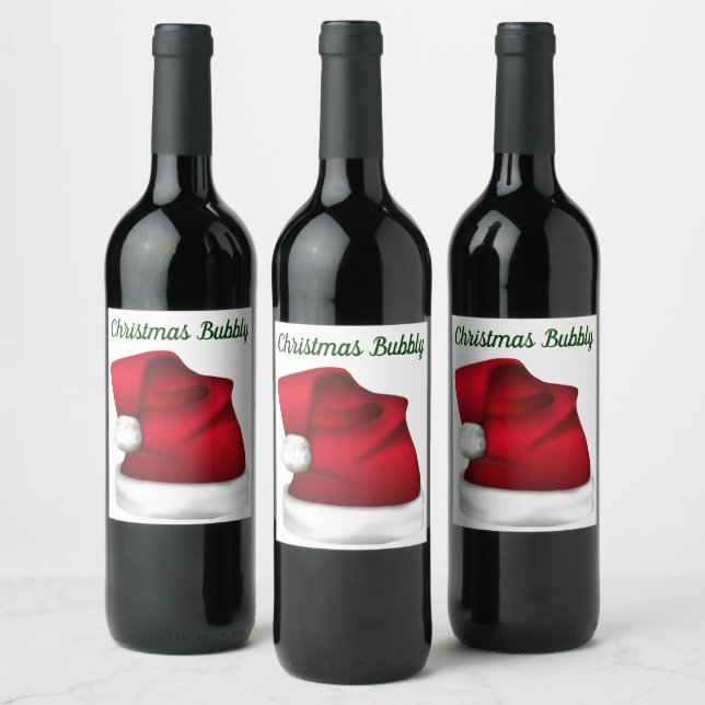 Christmas Bubbly Label (Bottles)