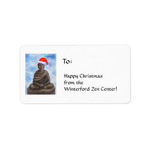 Christmas Buddha II Labels