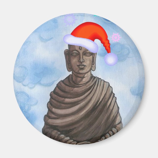 Christmas Buddha! Magnet (Front)