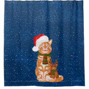 Christmas Buddies Shower Curtain