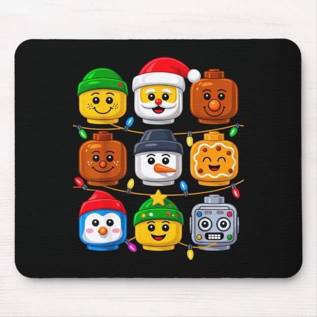 Christmas Building Crew Costume Master Builder Blo Mouse Pad (Front)