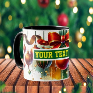 Christmas Bulbs Ornaments Coffee Mug