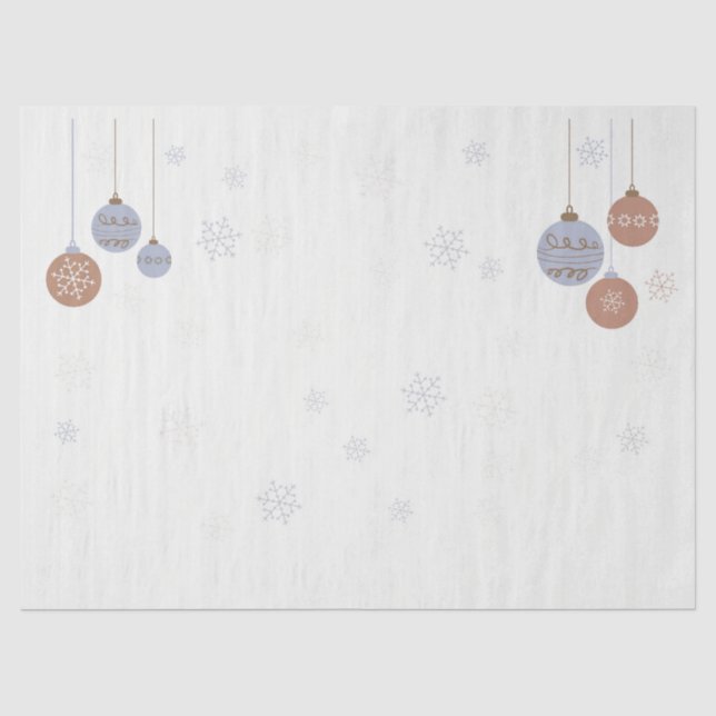 Christmas Bulbs Tissue Paper (Front)