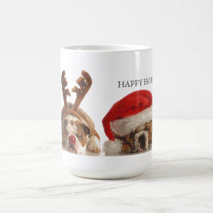 Christmas Bulldogs Coffee Mug