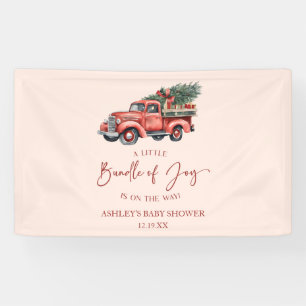 Christmas Bundle of Joy Christmas Baby Shower Banner