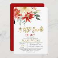 Christmas Bundle of joy winter Baby Shower