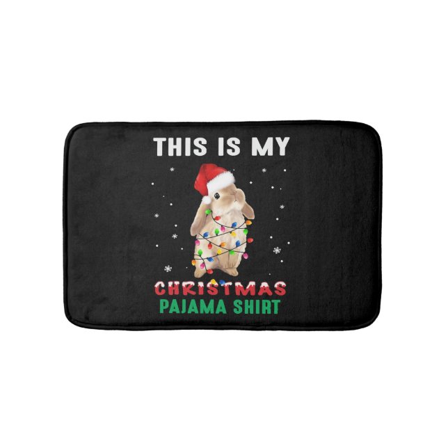 Christmas Bunny Bath Mat (Front)