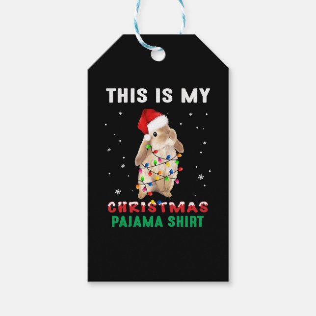Christmas Bunny Gift Tags (Front)