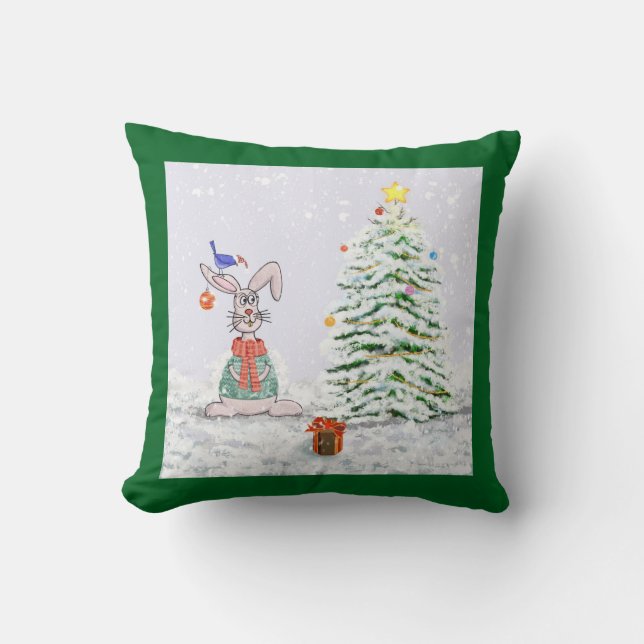 Christmas Bunny pillow (Front)