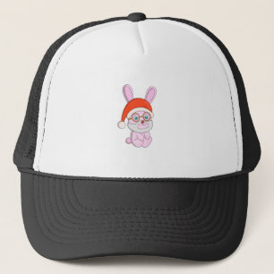 Christmas Bunny Rabbit Trucker Hat
