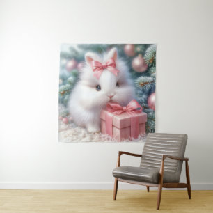 Christmas Bunny Tapestry