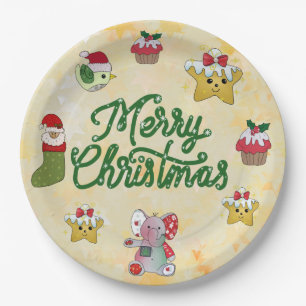 Christmas bunt paper plate