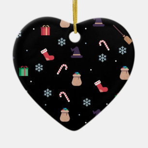 christmas buona befana ceramic ornament