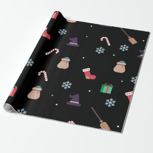 christmas buona befana wrapping paper