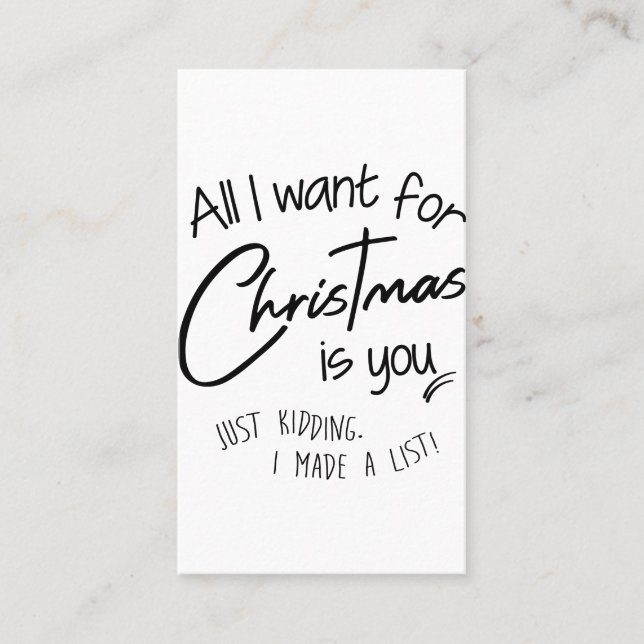 Christmas Business Card (Front)