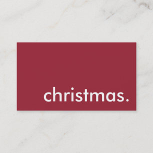 christmas. business card