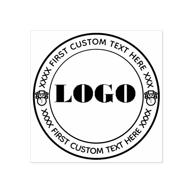 Christmas business logo template slogan website rubber stamp (Imprint)